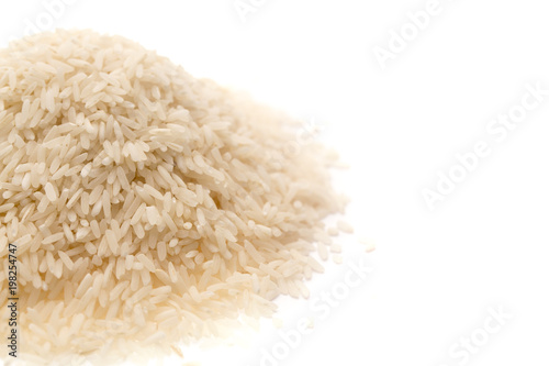 White Rice on a White Background