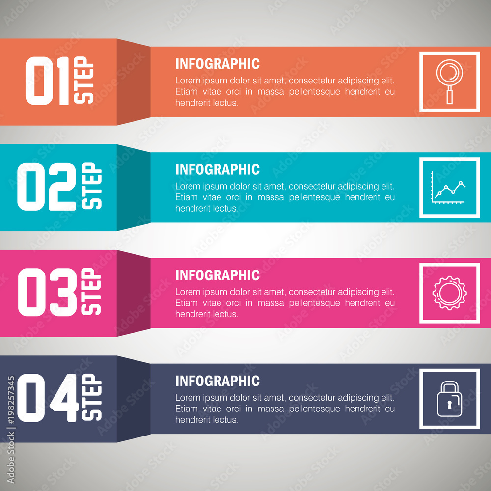 Fototapeta premium infographic statistics with business elements vector illustration design
