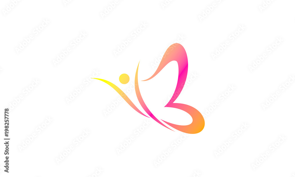 Obraz premium Butterfly logo