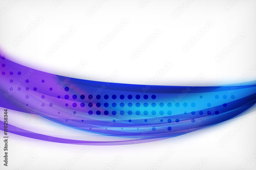 Obraz premium Glossy wave vector background