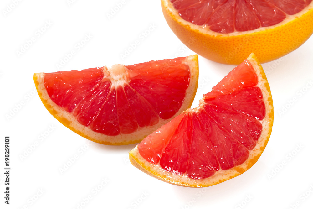 grapefruit isolated on white