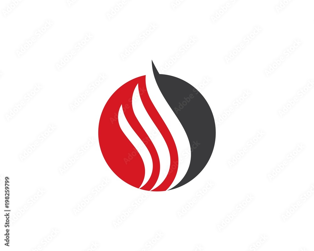 Obraz premium Fire flame Logo Template