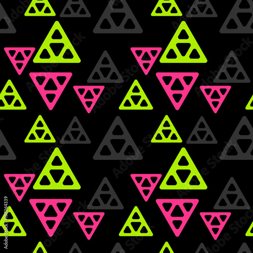Pyramid technology seamless pattern. Authentic design for digital and print media.