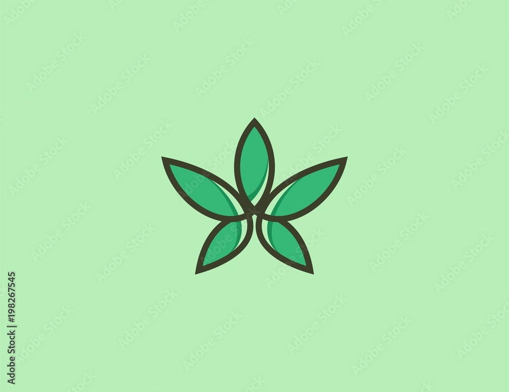 cannabis logo design template. cannabis logo design template.