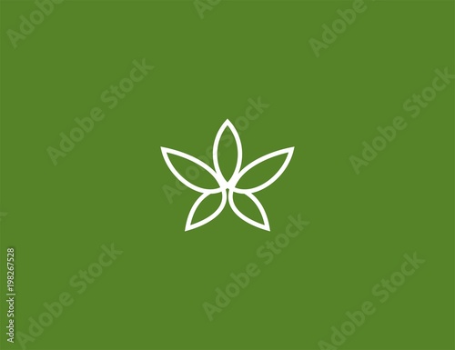 cannabis logo design template.