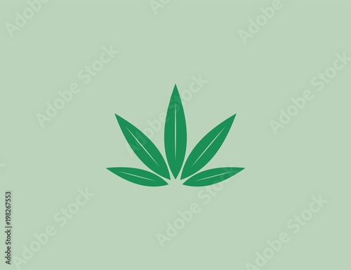 cannabis logo design template.