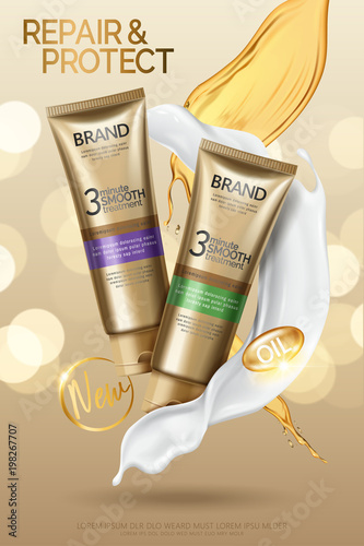 Hair smooth treatment ads