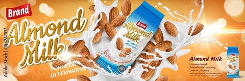 Almond milk ads