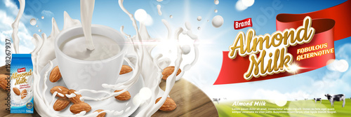 Almond milk ads
