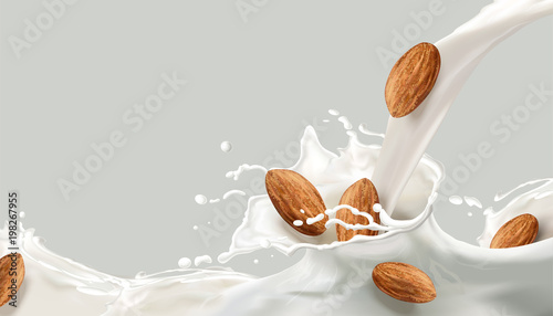 Milk splashing effect