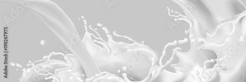 Milk splashing effect