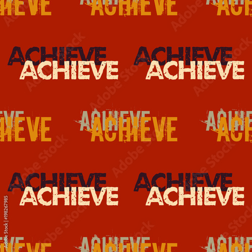 Achieve concept seamless pattern. Original design for print or digital media.