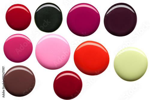 Nagellack Farbkleckse Freisteller