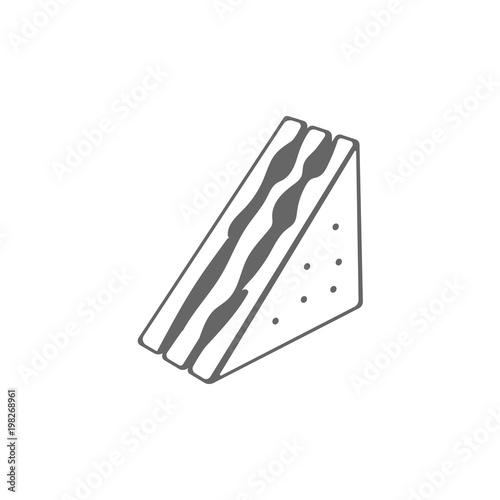 Sandwich icon logo vector