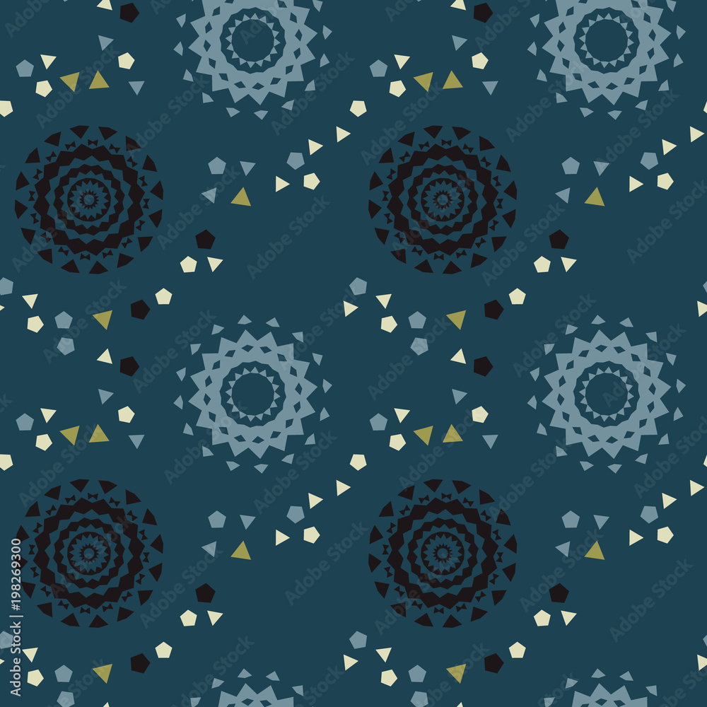 Strange space pathways seamless pattern. Suitable for screen, print and other media.