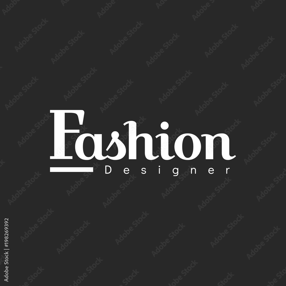 Fototapeta premium Illustration of boutique shop logo stamp banner