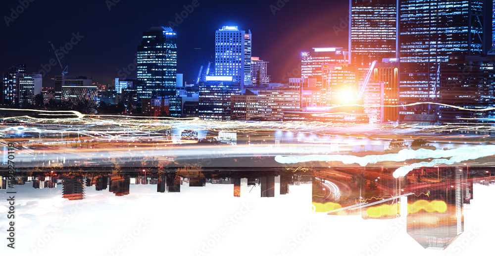 Obraz premium Big city never sleeps