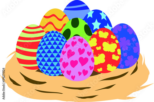 Easter Egg collection with bird's nest 4