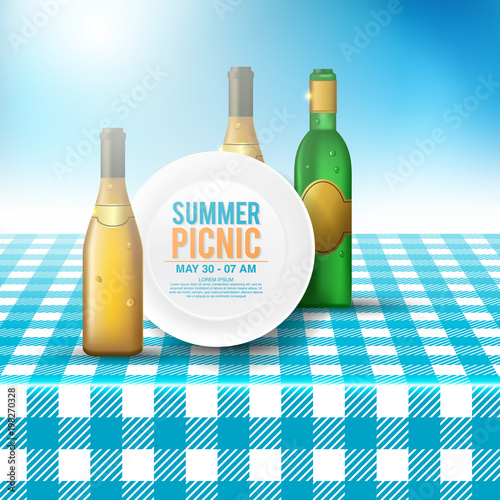 
vector summer picnic design
