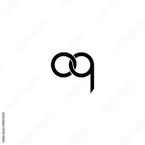 letter oq logo vector