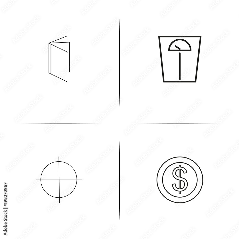 Banking, Finance And Money simple linear icons set. Outlined vector icons Banking, Finance And Money simple linear icons set. Outlined vector icons