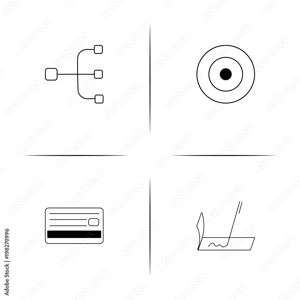 Banking, Finance And Money simple linear icons set. Outlined vector icons Banking, Finance And Money simple linear icons set. Outlined vector icons