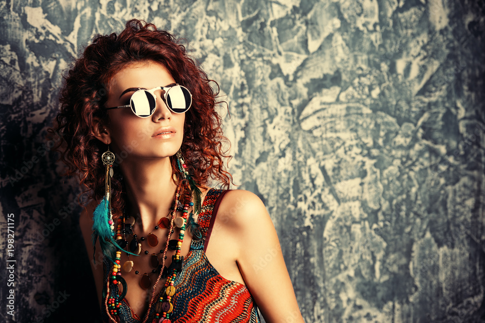 Naklejka premium modern hipster style