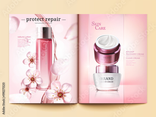 Cosmetic magazine template