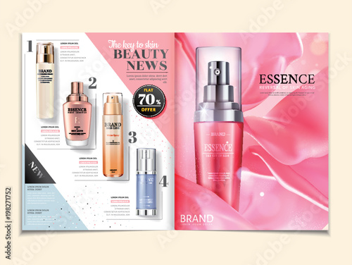 Cosmetic magazine ads