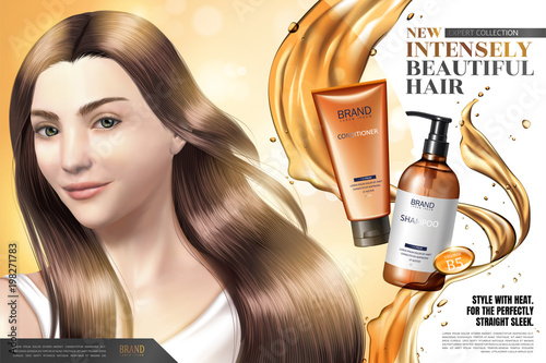 Hair care product ads