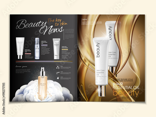 Cosmetic magazine ads