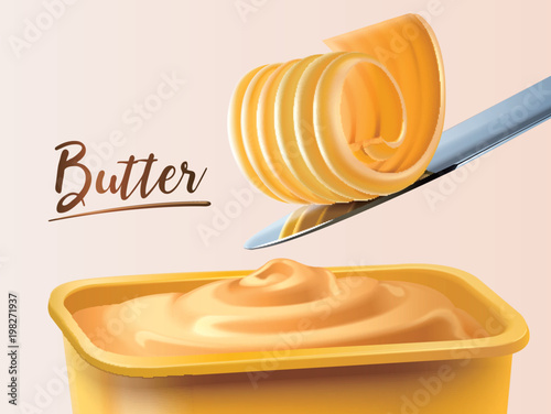 Creamy butter container