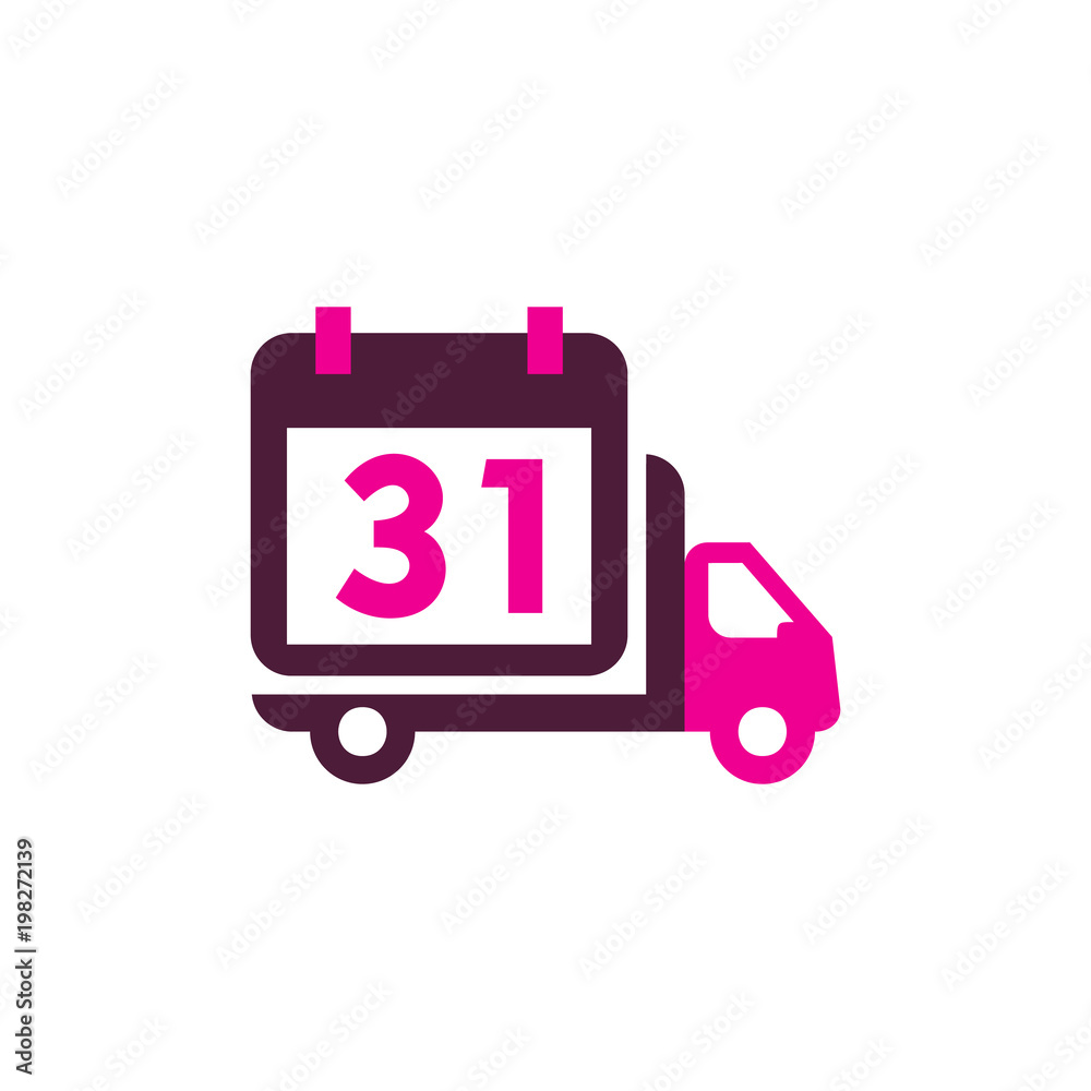 Calendar Delivery Logo Icon Design Calendar Delivery Logo Icon Design
