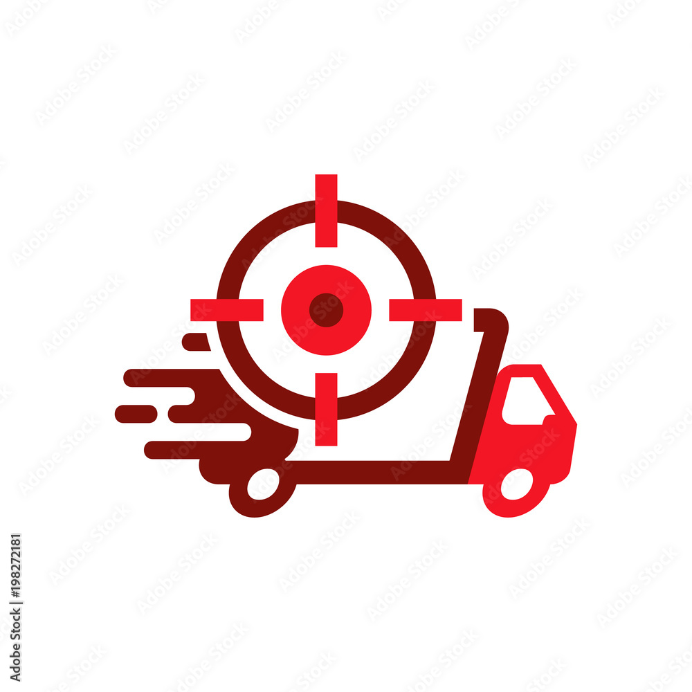 Target Delivery Logo Icon Design