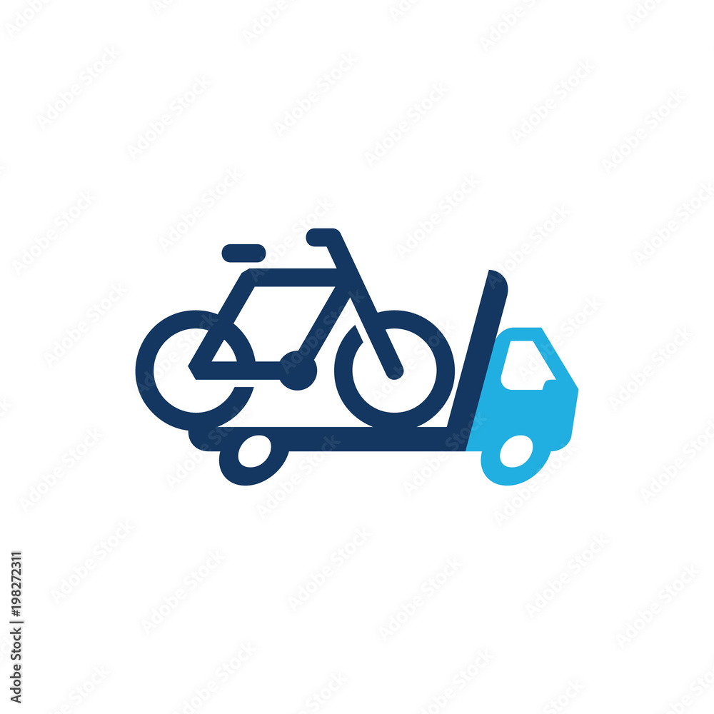 Fototapeta premium Bike Delivery Logo Icon Design