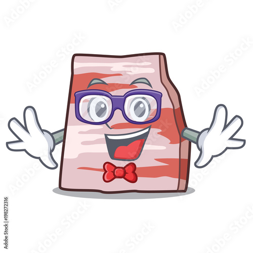 Geek pork lard character cartoon