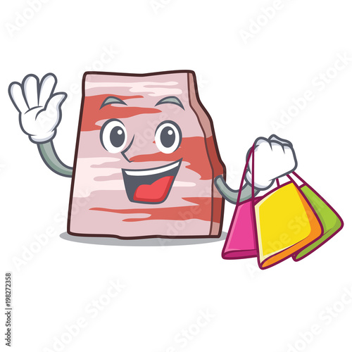 Shopping pork lard character cartoon