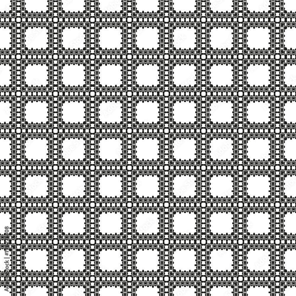 Black and White Seamless Ethnic Pattern Black and White Seamless Ethnic Pattern