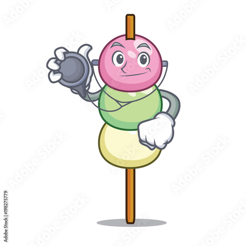 Doctor dango character cartoon style