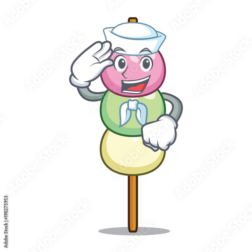 Sailor dango character cartoon style