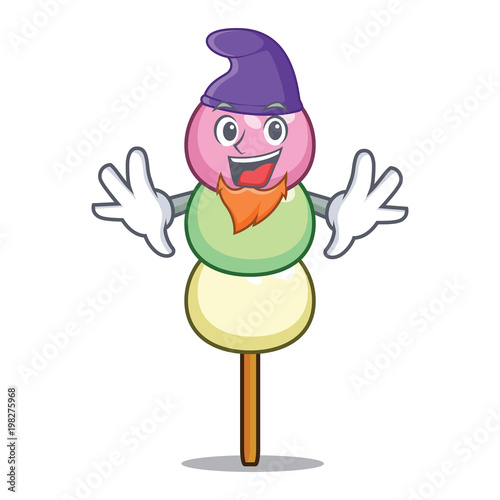 Elf dango character cartoon style