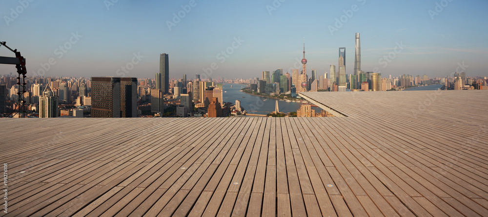 Aerial photography bird view at Shanghai bund Skyline Aerial photography bird view at Shanghai bund Skyline