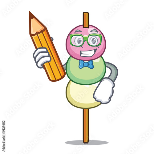 Student dango character cartoon style