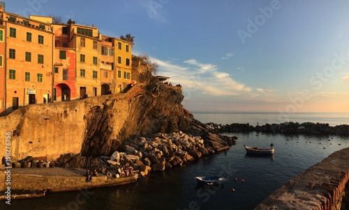 Italian village by the sea