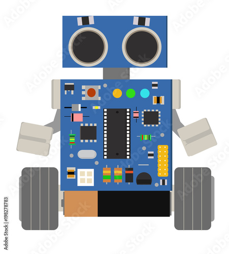 Cute and funny homemade DIY robot
