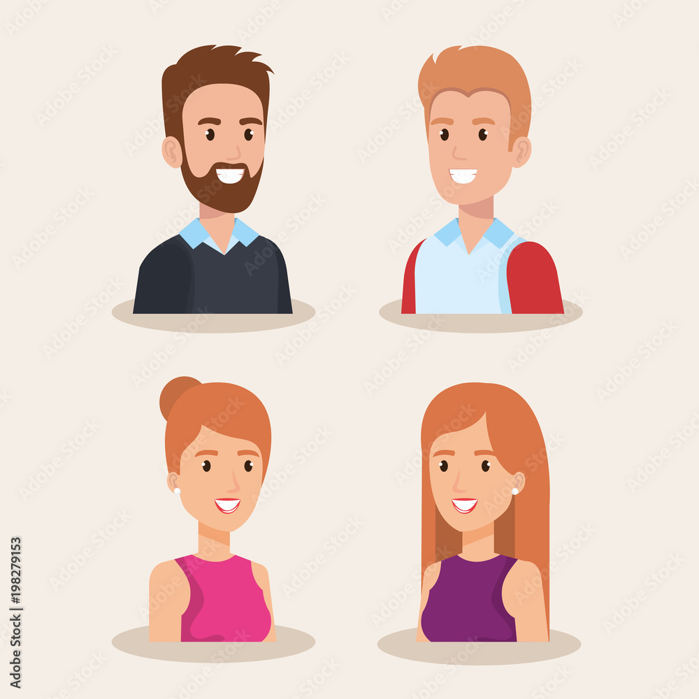 young people avatars characters young people avatars characters