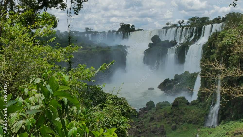 Trail beside the waterfalls in the Iguazu National Park in Argentina. Trail beside the waterfalls in the Iguazu National Park in Argentina.