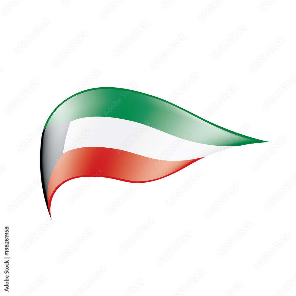 Kuwait flag, vector illustration Kuwait flag, vector illustration