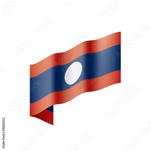 Free Download Laos flag, vector illustration - GFXLoad