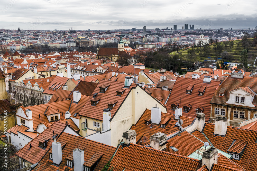 Roofs, the roofs of old Prague